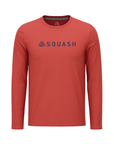 Men's Hybrid Long Sleeve Tee - Squash Brick