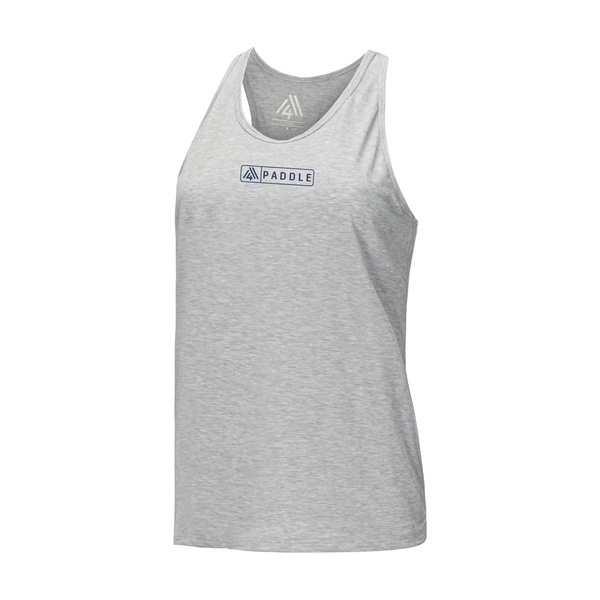 Women's Hybrid Tank - Paddle Heather Silver