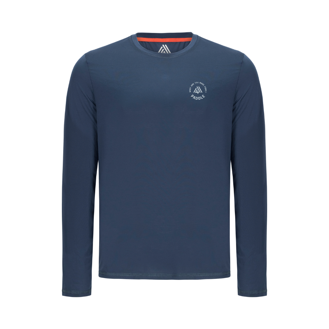 Men's Hybrid Long Sleeve Tee - Paddle Navy