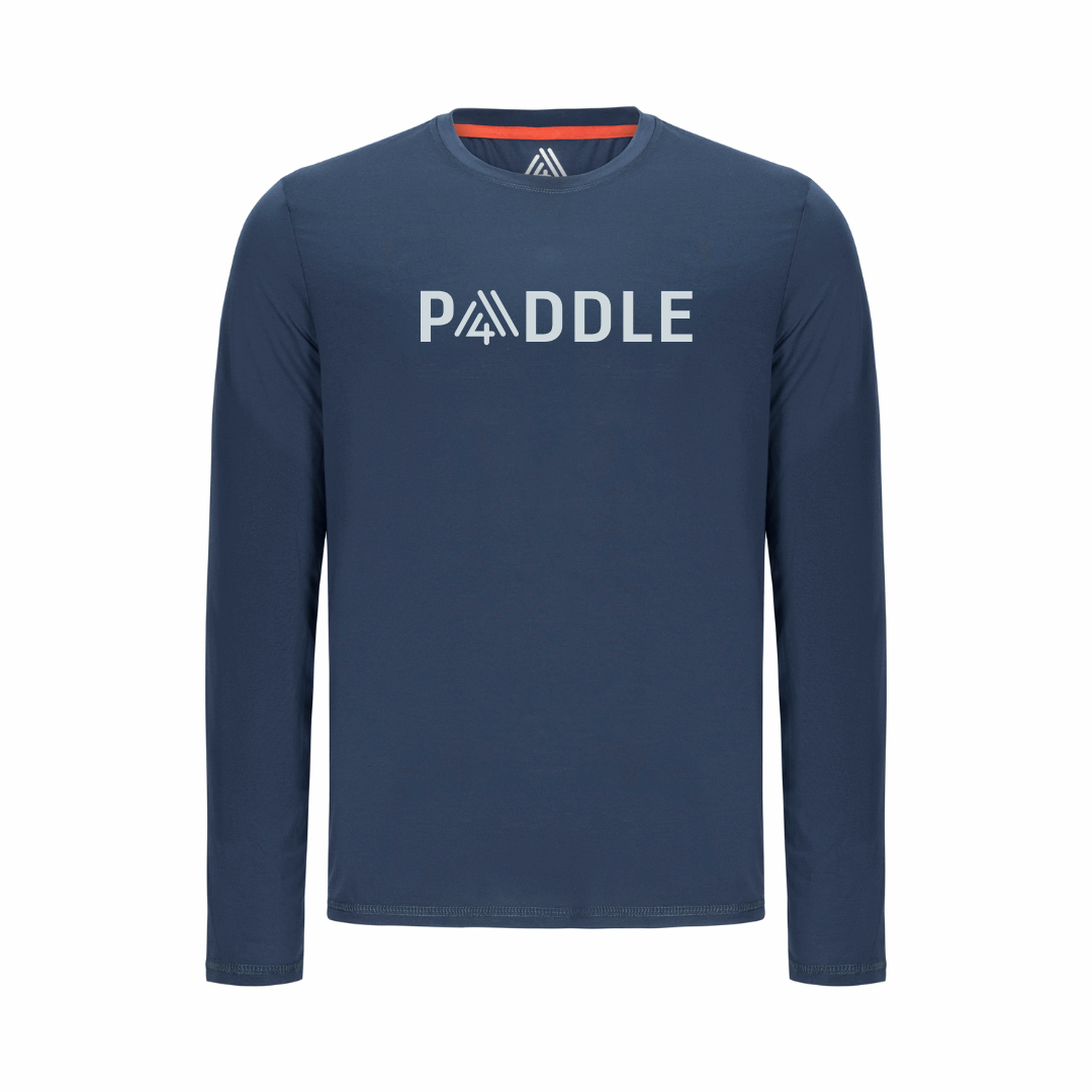 Men's Hybrid Long Sleeve Tee - Paddle Navy