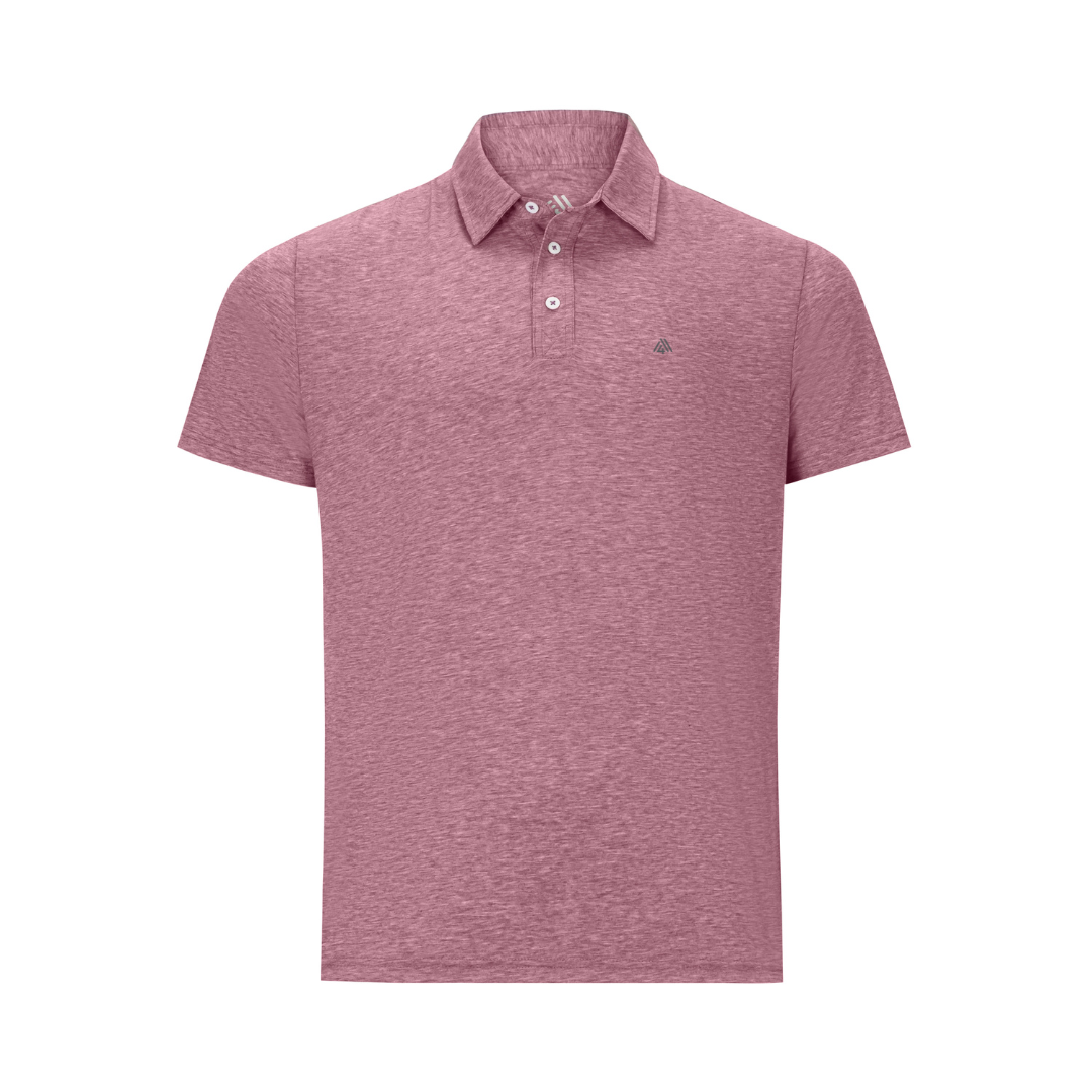 Men's Hybrid Polo Heather Red