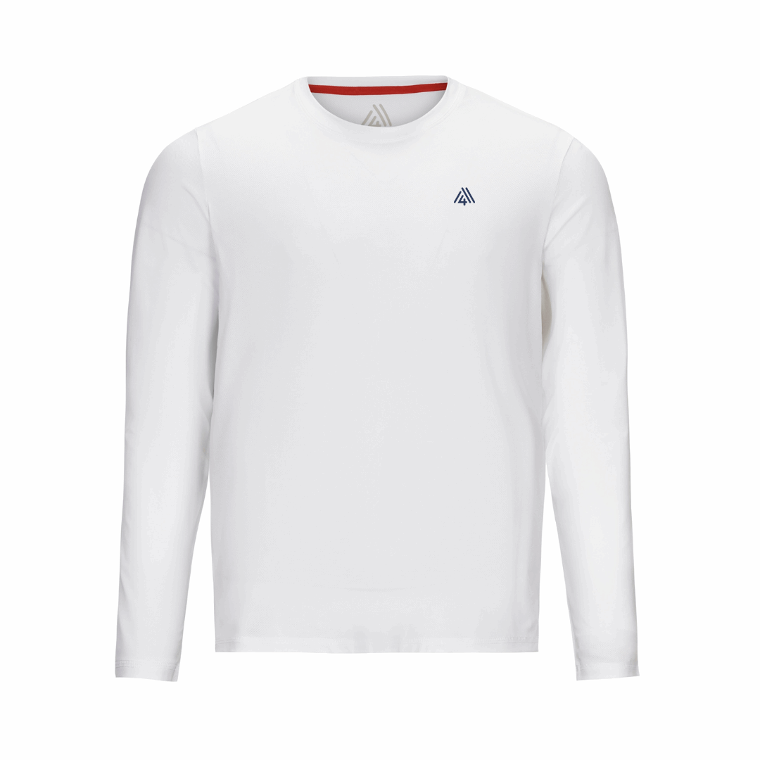 Men's Elite Long Sleeve Tee White