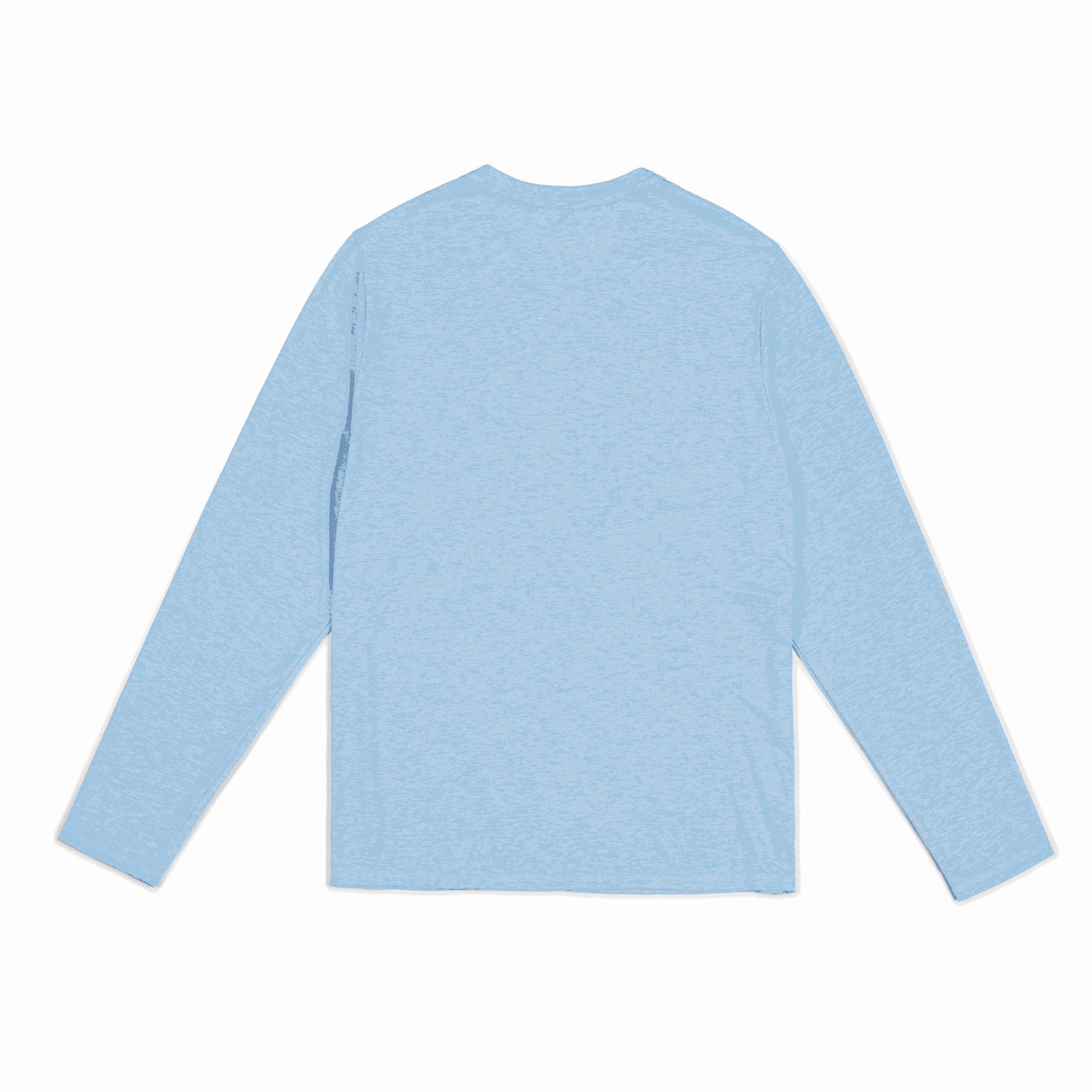 Men's Hybrid Long Sleeve Tee Heather Blue