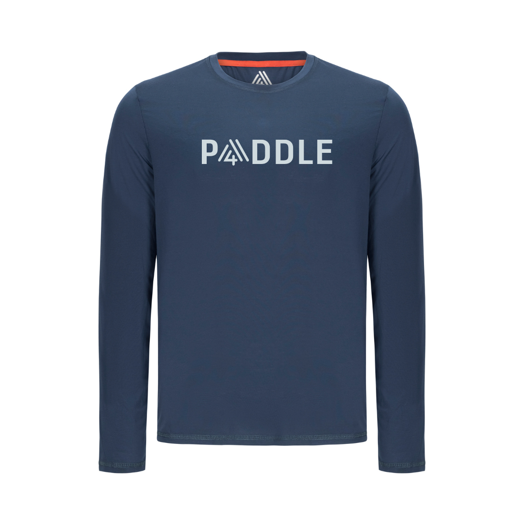 Men's Hybrid Long Sleeve Tee - Paddle Navy