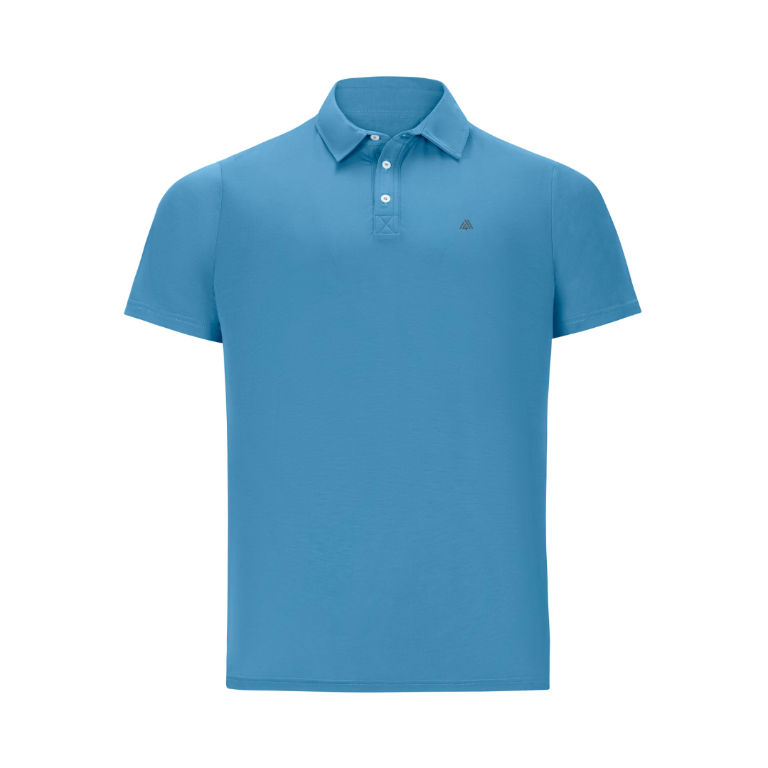 Men's Hybrid Polo Light Blue