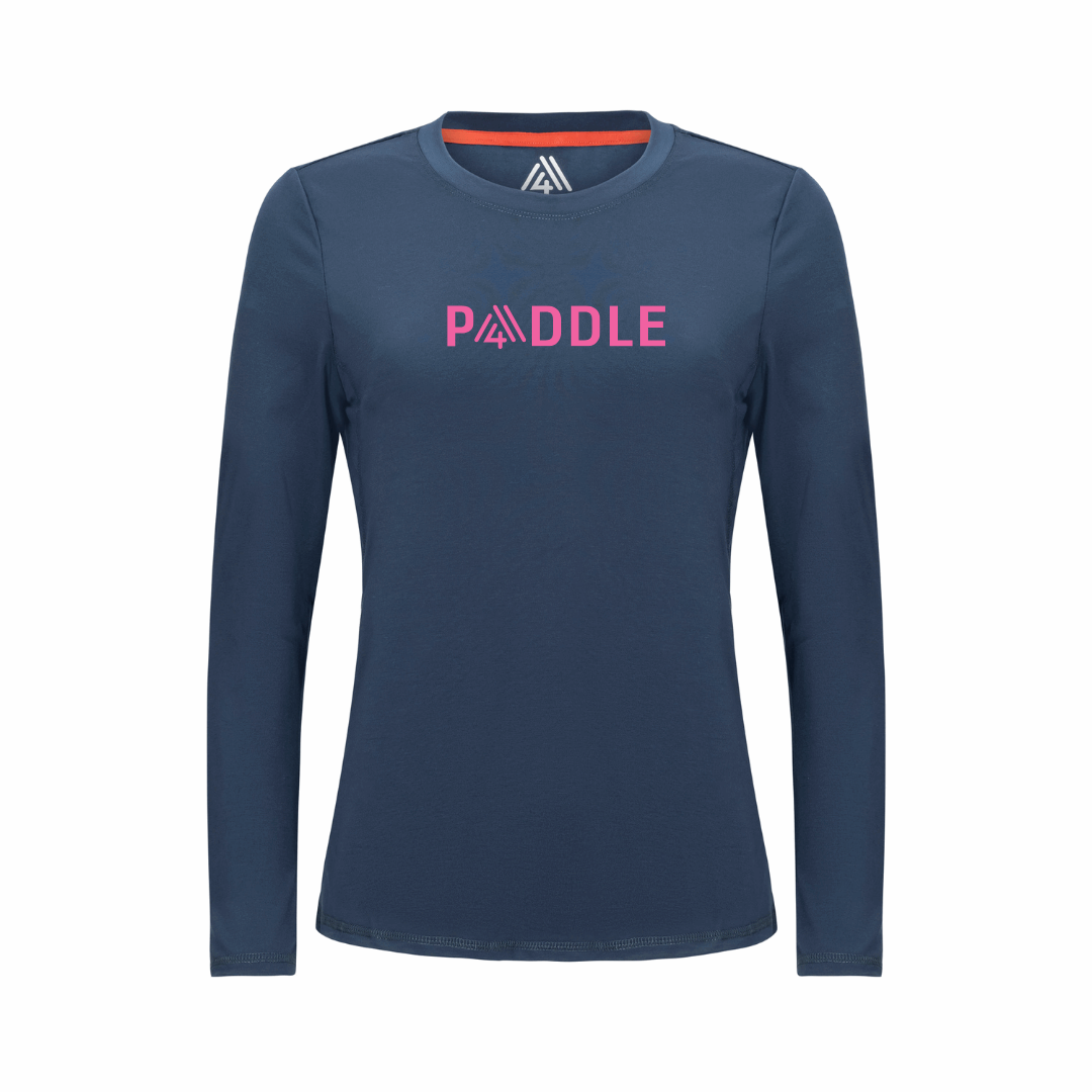 Women's Hybrid Long Sleeve Tee - Paddle Navy