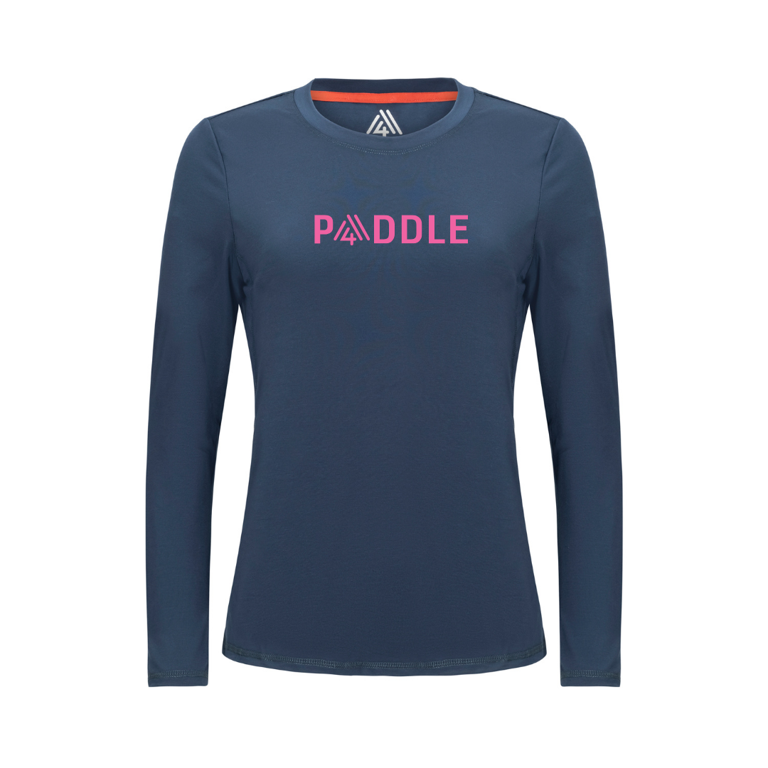 Women's Hybrid Long Sleeve Tee - Paddle Navy