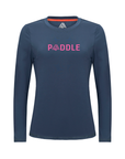 Women's Hybrid Long Sleeve Tee - Paddle Navy