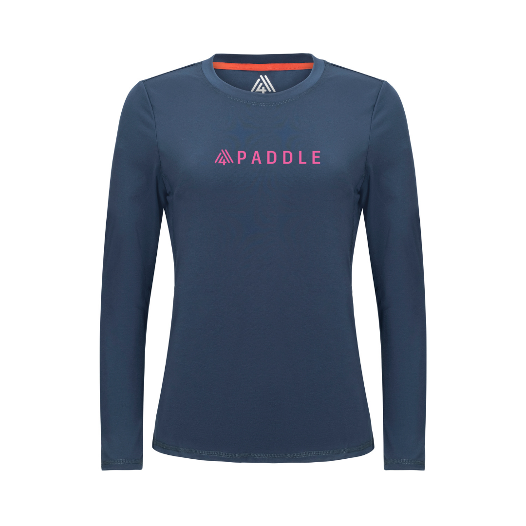 Women's Hybrid Long Sleeve Tee - Paddle Navy
