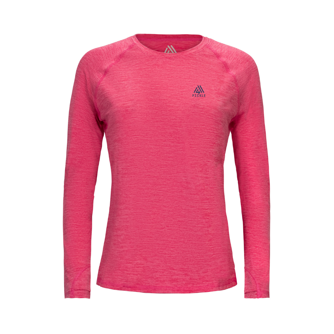 Women's Elite Long Sleeve Tee - Pickle Bright pink