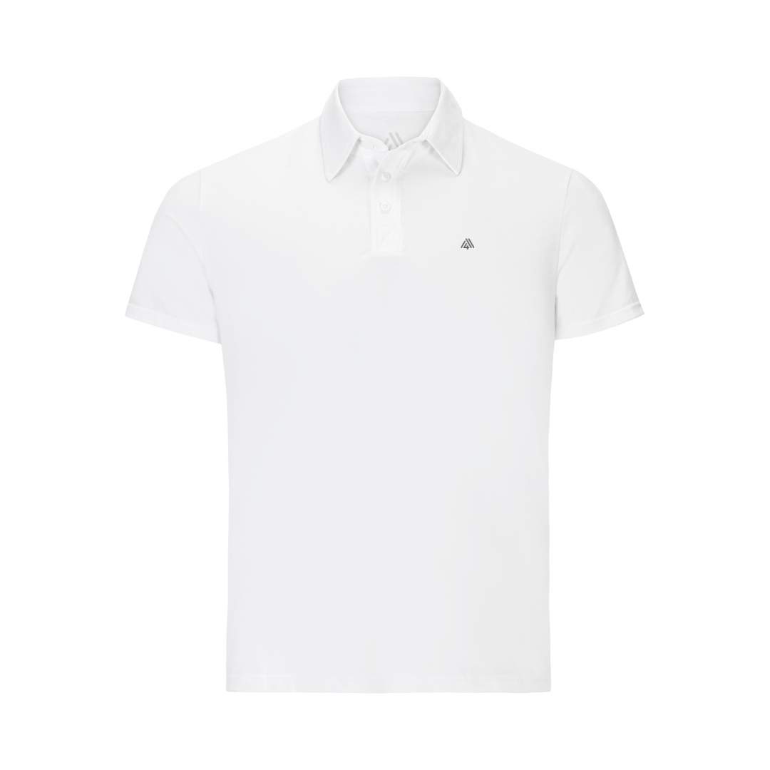 Men's Hybrid Polo White