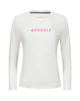 Women's Hybrid Long Sleeve Tee - Paddle White