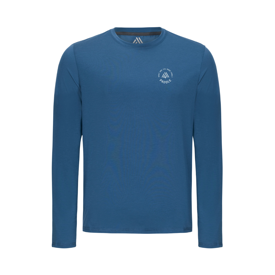 Men's Hybrid Long Sleeve Tee - Paddle Ensign Blue