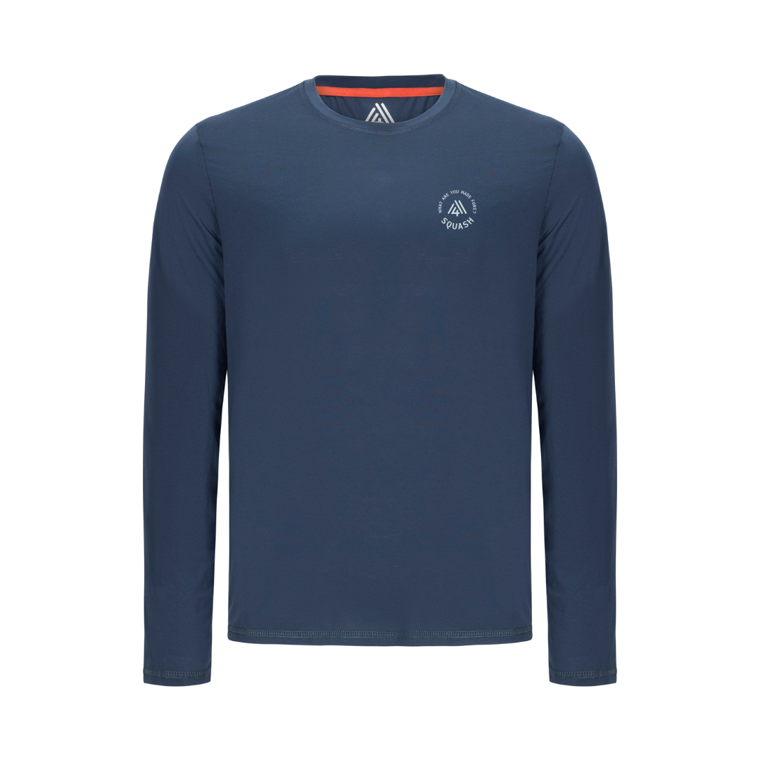 Men's Hybrid Long Sleeve Tee - Squash Navy