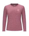 Women's Hybrid Long Sleeve Tee - Paddle Heather Red