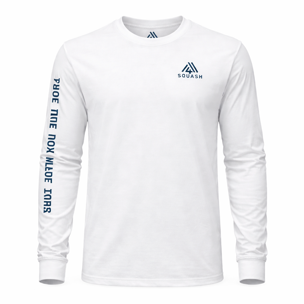 Unisex Vintage Cotton Long Sleeve Tee - Squash White Squash