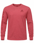 Unisex Vintage Cotton Long Sleeve Tee - Squash Red Squash