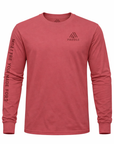 Unisex Vintage Cotton Long Sleeve Tee - Paddle Red Paddle