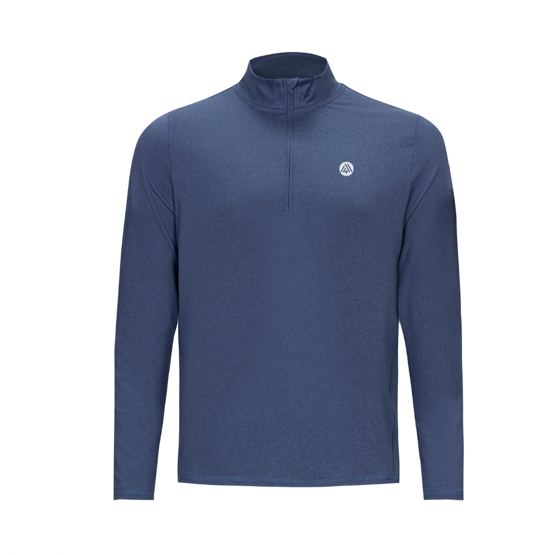 Men's Perpetual Quarter Zip Blue Indigo
