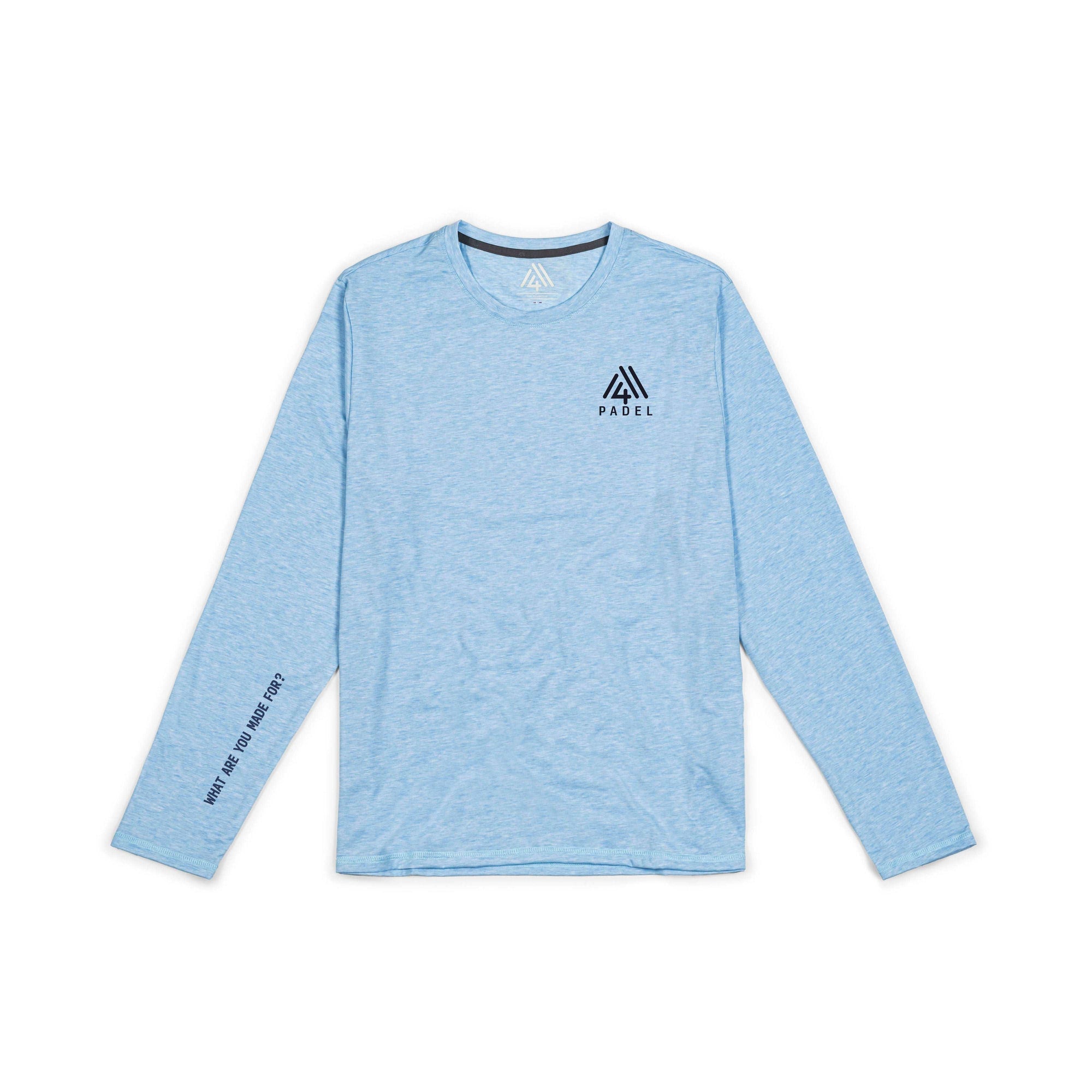 Men's Hybrid Long Sleeve Tee - Padel Heather Blue