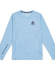 Men's Hybrid Long Sleeve Tee - Tennis Heather Blue