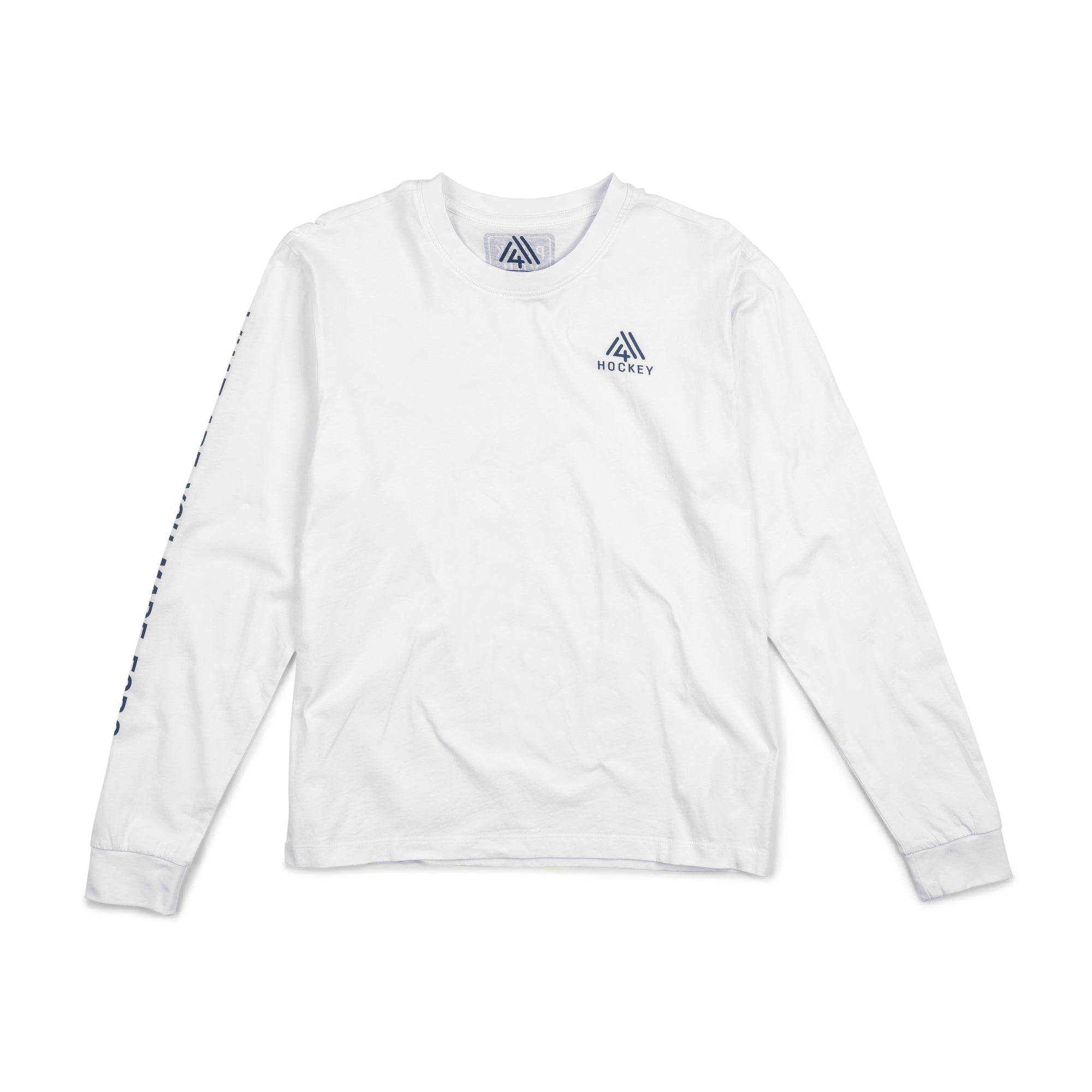 Unisex Vintage Cotton Long Sleeve Tee - Hockey White Hockey
