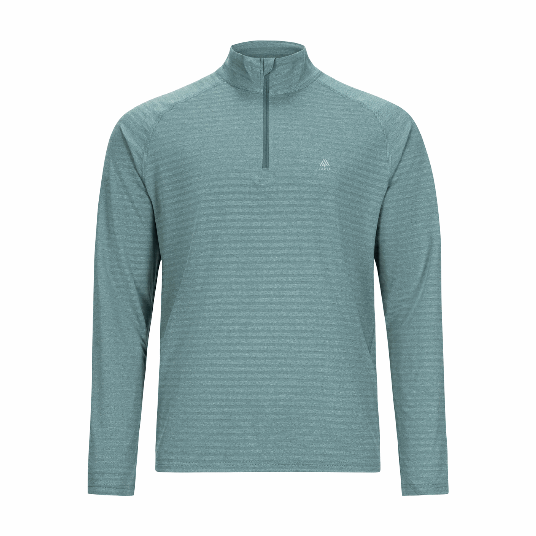 Men's Active Stripe 1/4 Zip - Padel Pine