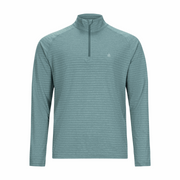 Men's Active Stripe Quarter Zip - Tennis Pine